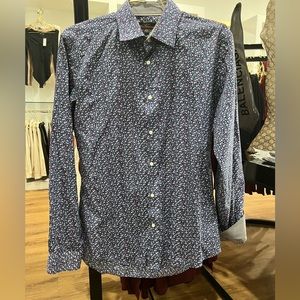 Ben Sherman Button Up Long Sleeve Dress Shirt Floral Print in size M.
